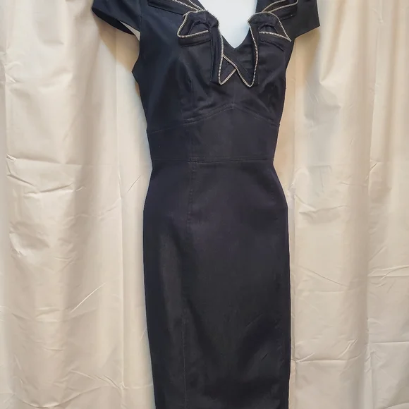London Times | Dresses | Blue Denim Color Zipper Dress Size 6 London Times  Brand | Poshmark